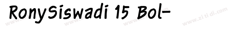  RonySiswadi 15 Bol字体转换